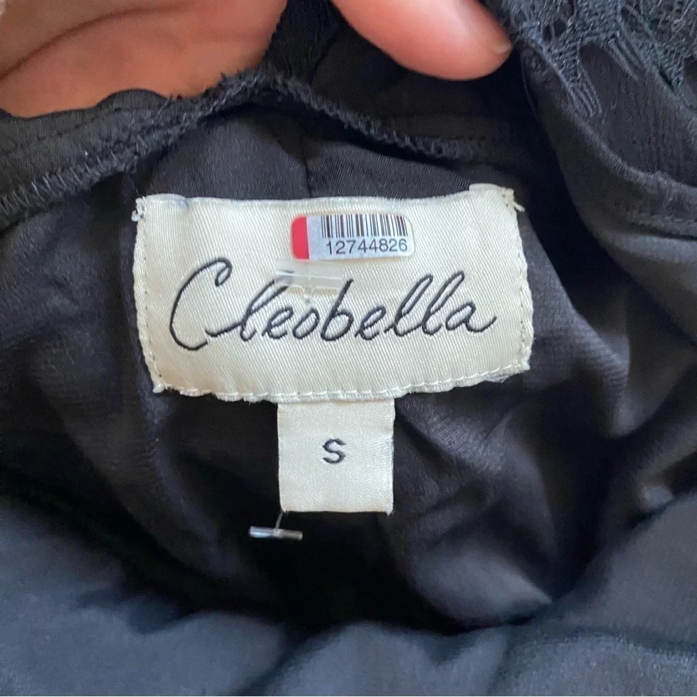 Lace Maxi Dress Black Size Small - Picture 9 of 12